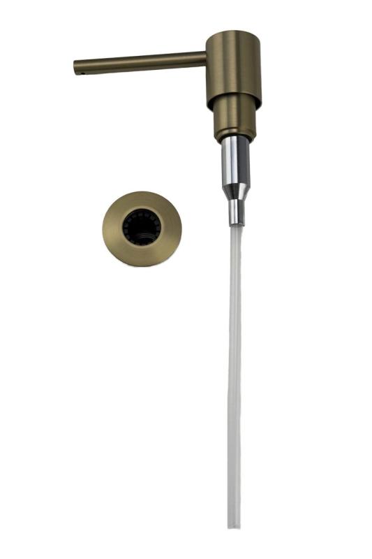 Dispensador de jabón empotrado Pure.Sink Elite Steel Shine, recargable desde arriba, PVD Gun Metal PS9010-61.