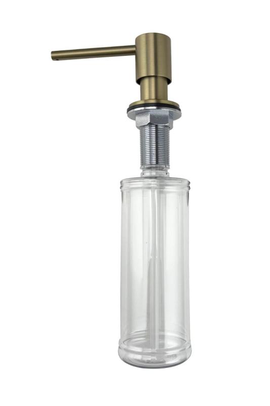 Dispensador de jabón empotrado Pure.Sink Elite Steel Shine, recargable desde arriba, PVD Gun Metal PS9010-61.