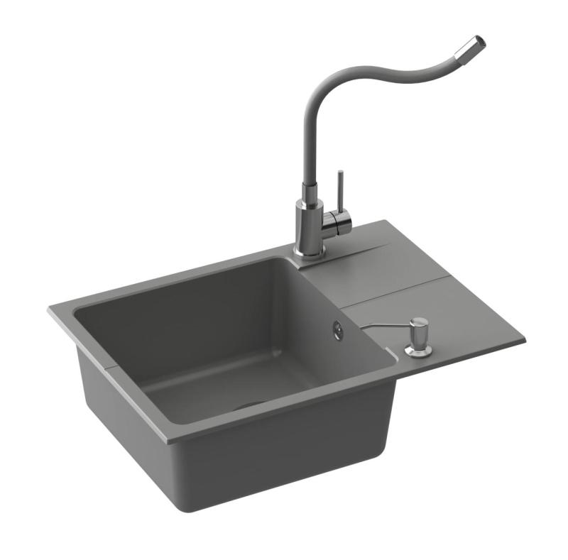 Quadri Bristol Grifo de Cocina de Acero Inoxidable con Caño Flexible Beige 1208967664