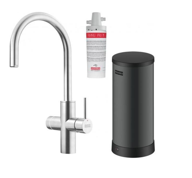 Franke Maris water hub 7L caldera 3-1 con grifo electrónico de agua hirviendo Touch de acero inoxidable 160.0715.718
