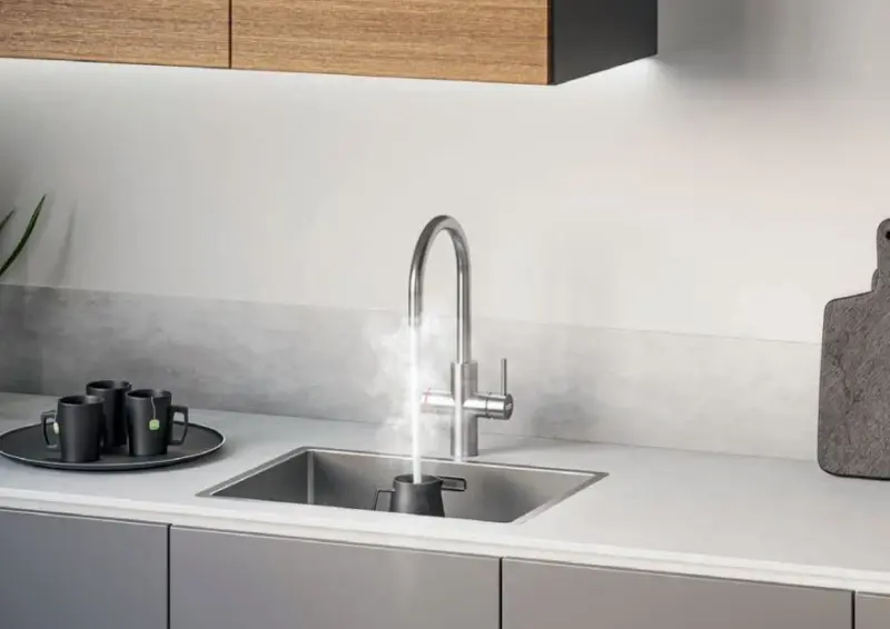 Franke Maris water hub caldera de 7L 3-1 con grifo electrónico de agua hirviendo Touch de acero inoxidable con conjunto mezclador de waterhub 1208967850