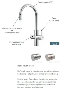 Franke Maris water hub 7L boiler 3-in-1 with touch electronic boiling water tap matte black 160.0713.604
