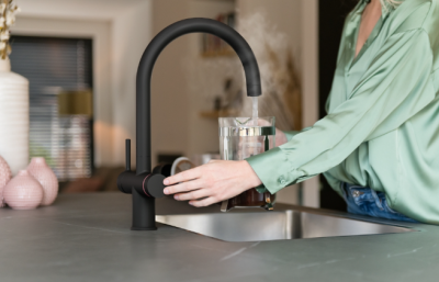 Franke Maris water hub 7L boiler 3-1 with Touch electronic boiling water tap matte black with water hub mixing set 1208967855