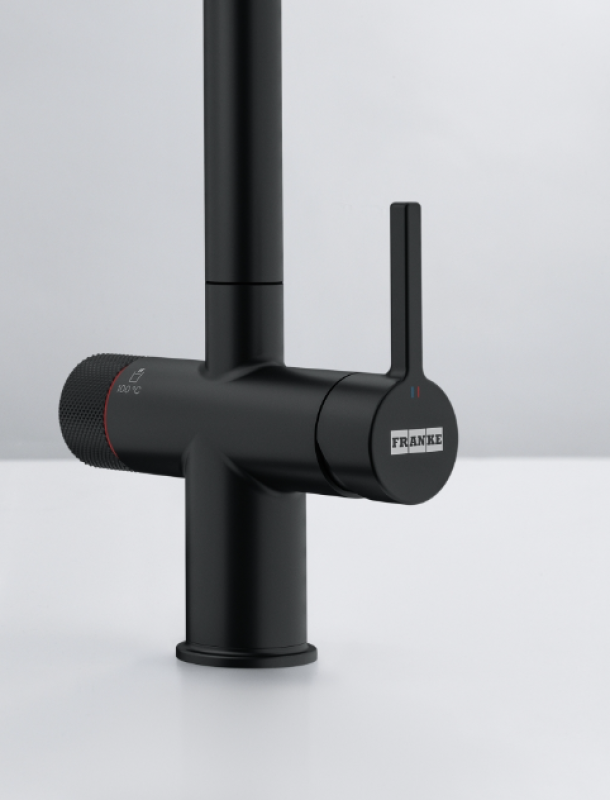 Franke Maris waterhub 4L boiler 3-1 con grifo de agua hirviendo mecánico Twist negro mate 160.0705.411