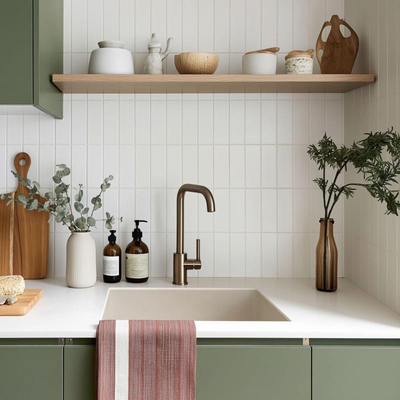 GraniteMy Universal Beige Arena Fregadero de Granito 40x40 cm montaje superior, bajo encimera y enrasado con tapón de metal bronceado - 1208967919