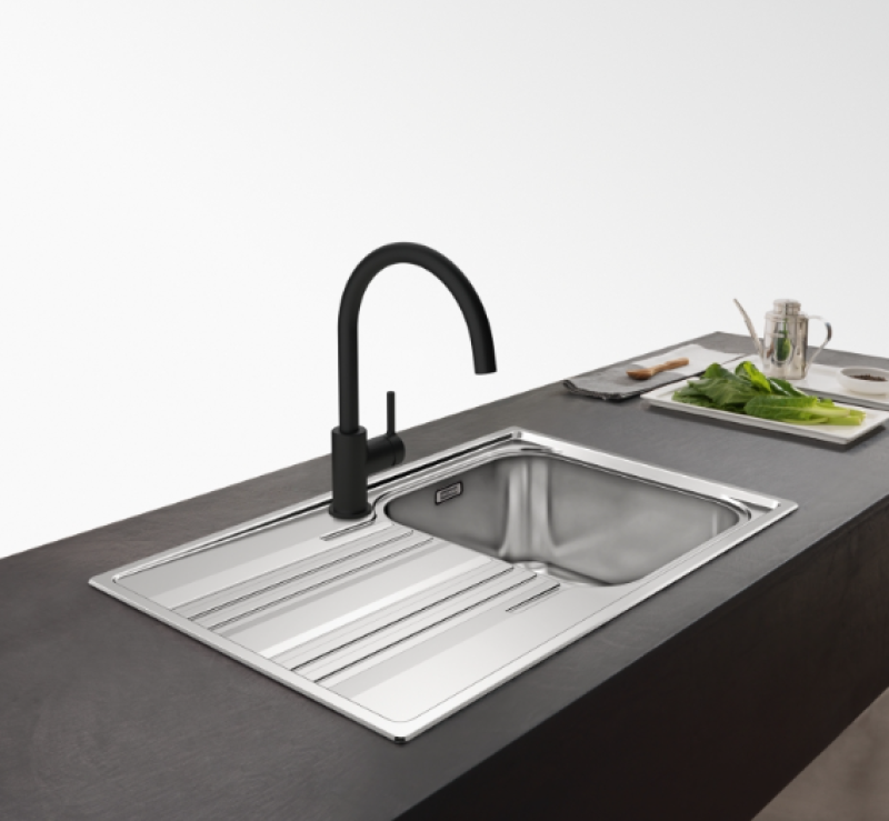 Franke Lina XL Grifo de Cocina Negro con Caño Giratorio 115.0626.019