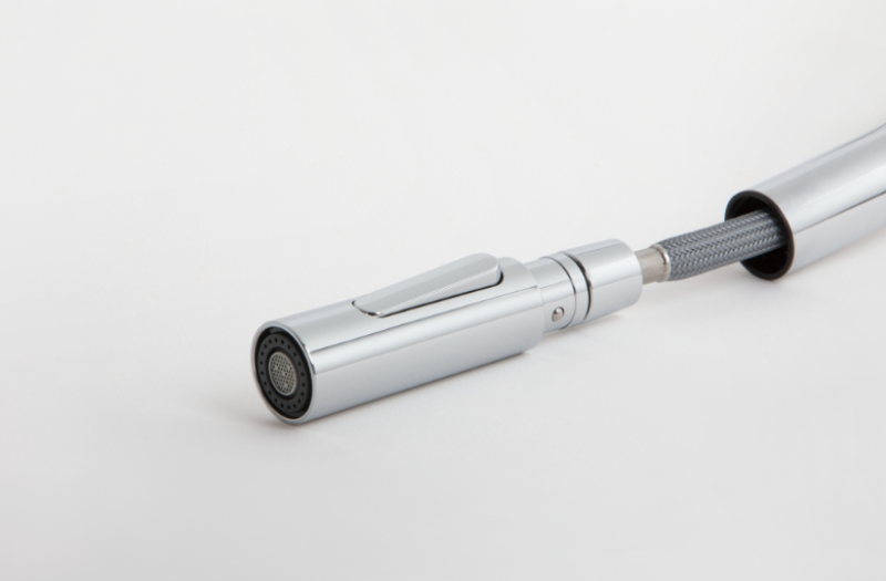 Franke Pescara J Monomando Negro con Caño Extraíble y Función de Pulverización 115.0575.968.