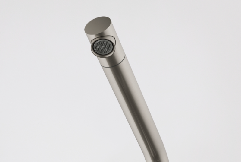 Franke Active Twist Grifo Monomando de Acero Inoxidable con Caño Fijo y Control de Desagüe Integrado 115.0653.504