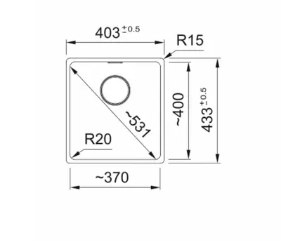 Franke Maris MRG 210-37 Fragranite Slate Grey sink grey dark flush mount 135.0714.609