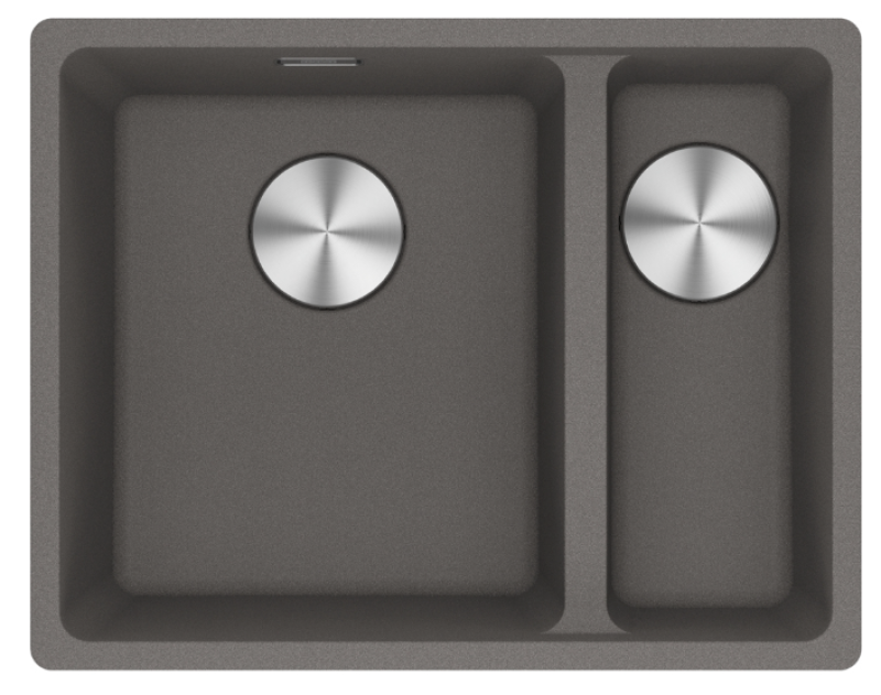 Franke Maris MRG 260-34-15 Fragranite Pizarra Gris Fregadero Izquierda Gris oscuro Montaje al ras 135.0714.635