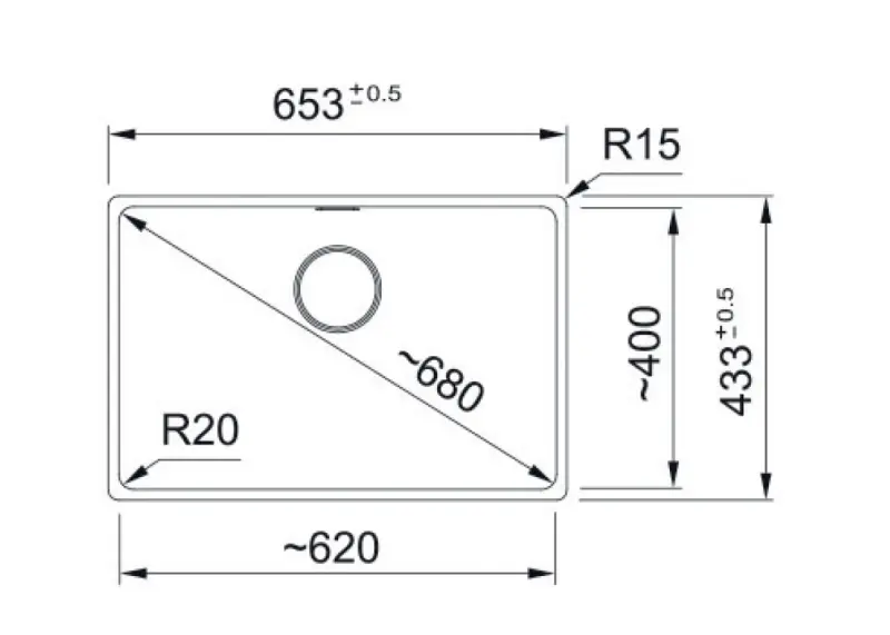 Franke Maris MRG 110-62 Fragranite Slate Grey Lavabo - Bajo encimera, Gris oscuro 125.0714.604