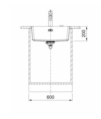 Franke Maris MRG 110-52 Fragranite Slate Grey Sink - Undermount, Dark Grey 125.0714.603