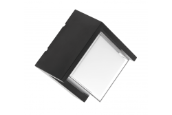 Luminaria de fachada LED CANTI II, 12W, 1000lm, AC220-240V, 50/60Hz, IP65, 4000K, negro