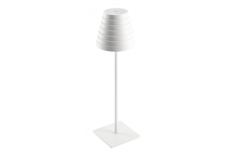 'Lámpara de mesa LED FIZZI, 2,5W, 200lm, DC 5V, 1A, 4000 K, batería 4000 mAh, blanco