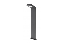 Luminaria de jardín LONDON LED,10W,720lm,IP54,AC220-240V,50/60Hz,4000K, poste recto, 58 cm, negro