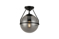 Luminaria de techo DROP, 7165, AC220-240V, 50/60Hz, 1*E27, max.25W, diámetro 21 cm, negro