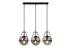 Luminaria de techo DROP 3, 7134, AC220-240V, 50/60Hz, 3*E27, máx.25W, longitud 68 cm, negro
