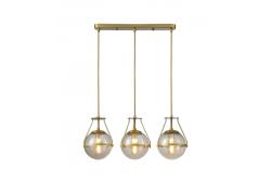 Luminaria de techo DROP 3, 6335, AC220-240V, 50/60Hz, 3*E27, máx.25W, longitud 68 cm, oro