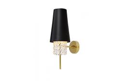 Aplique de pared NESTO 2, 5970, AC220-240V, 50/60Hz, 1*E27, max.40W, negro/oro