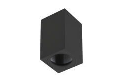 Luminaria de techo TIPO, aluminio, 60x60x100, IP20, máx 50W, cuad. Negro