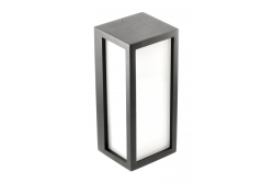 Luminaria de fachada VASTI, E27, MAX. 12W, IP54, AC220-240V, 50/60Hz, negro