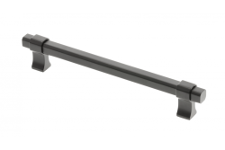 Manilla de muebles GTV IMPERIAL, C=160 mm, L=194 mm, ZnAl, negro mate