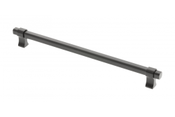 Manija de muebles GTV IMPERIAL, C=256 mm, L=290 mm, ZnAl, negro mate