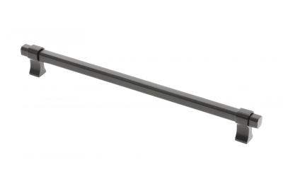 Furniture handle GTV IMPERIAL, C=256 mm, L=290 mm, ZnAl, matt black