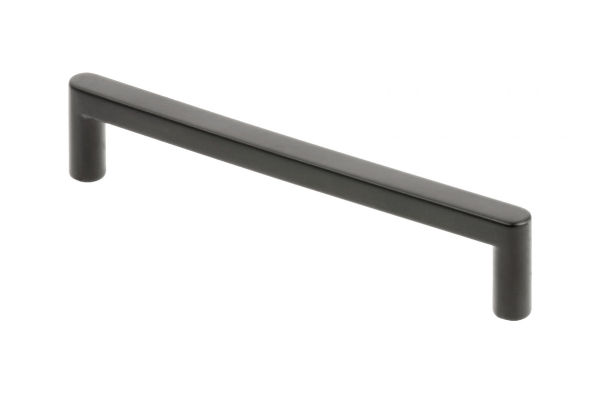 Manija de muebles GTV NYXA, C=128 mm, L=138 mm, ZnAl, negro mate - Productafbeelding