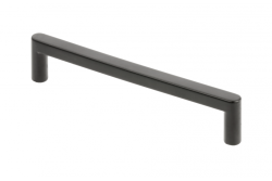 Manija de muebles GTV NYXA, C=128 mm, L=138 mm, ZnAl, negro mate