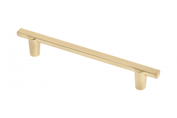 Manija de muebles GTV RAY, C=128 mm, L=168 mm, ZnAl, oro cepillado
