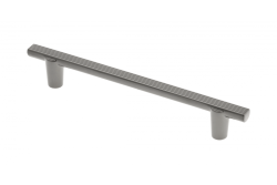 Soporte de muebles GTV RAY, C=128 mm, L=168 mm, ZnAl, grafito claro