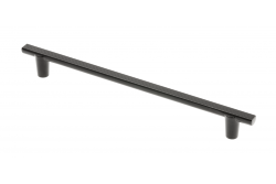 Manija de muebles GTV RAY, C=192 mm, L=232 mm, ZnAl, negro mate