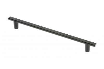 Furniture handle GTV RAY, C=192 mm, L=232 mm, ZnAl, black matt