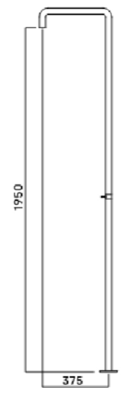 Waterevolution Flow columna de ducha con mezclador de acero inoxidable T146IE
