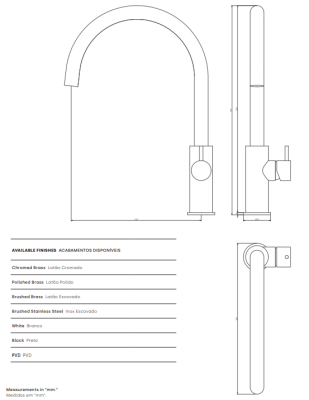 Waterevolution Flow kitchen mixer tap with round swivel spout white T158UBR