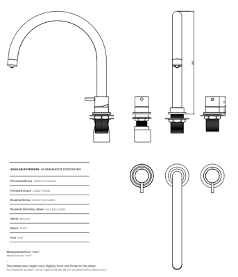 Waterevolution Flow 3-hole kitchen mixer tap with swivel spout and filtered water connection white T152UBR