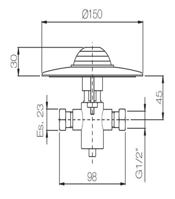 Línea de Pedal PB Pedal Oculto cromado para Montaje en Piso 1208969760