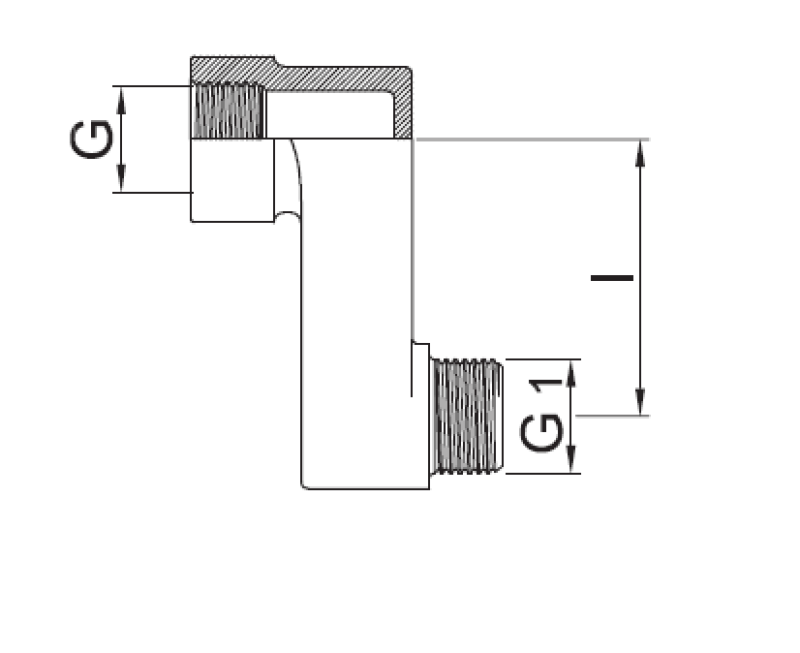 PB S-conector excéntrico 10mm G 1/2” G1 1/2” 1208969804