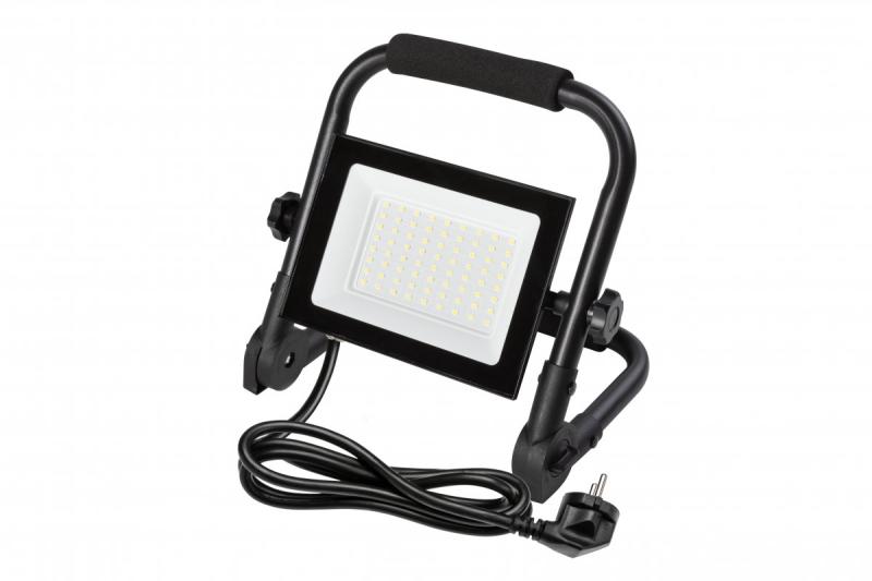 NELI Foco portátil, LED, 50W, 4500lm, 6400K, AC220-240V, IP65, cable de 1,5m