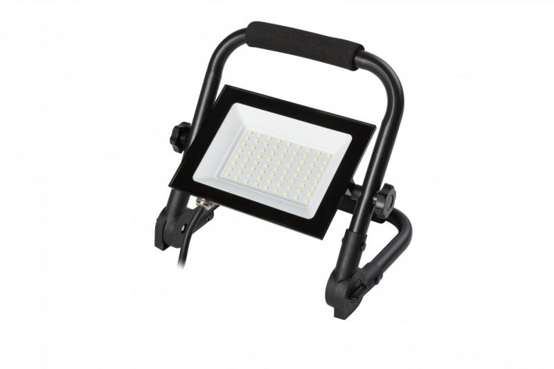 NELI Foco portátil, LED, 50W, 4500lm, 6400K, AC220-240V, IP65, cable de 1,5m