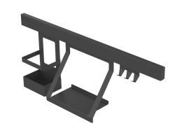 Epka Luxion Rieles de Cocina de 60 cm de Metal con Fijación Oculta Negro 1208969959