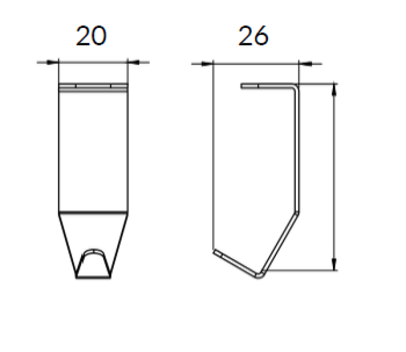 Epka Luxion Gancho para Rieles de Cocina Metal Negro 1208969962