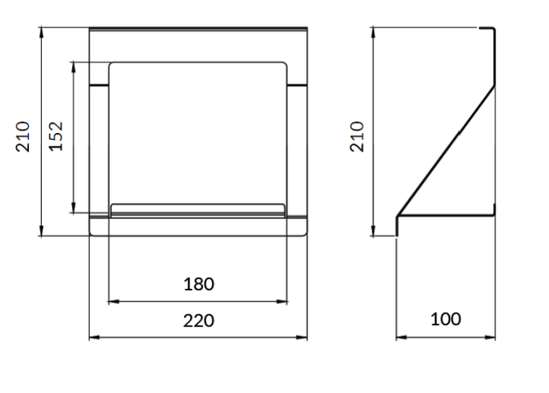 Epka Luxion Estante para Rieles de Cocina Metal Negro 1208969966