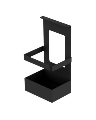 Epka Luxion Set Kitchen Rails 80 cm with Accessories Metal with Concealed Mounting Black 1208969996