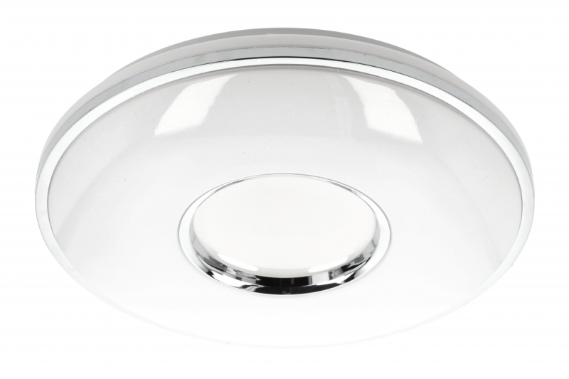 Lámpara de techo SORI LED, Ø490mm, CCT, 48W, 3840lm, AC180-250V, 50/60 Hz, PF>0,9, IP54, control remoto, blanco, 3 años de garantía.