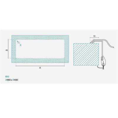 Centurio 100-50 Stainless Steel Banka Built-in Sink 100x50cm with Draining Area 1208970030