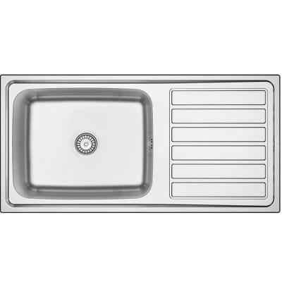 Centurio 100-50 Stainless Steel Banka Built-in Sink 100x50cm with Draining Area 1208970030