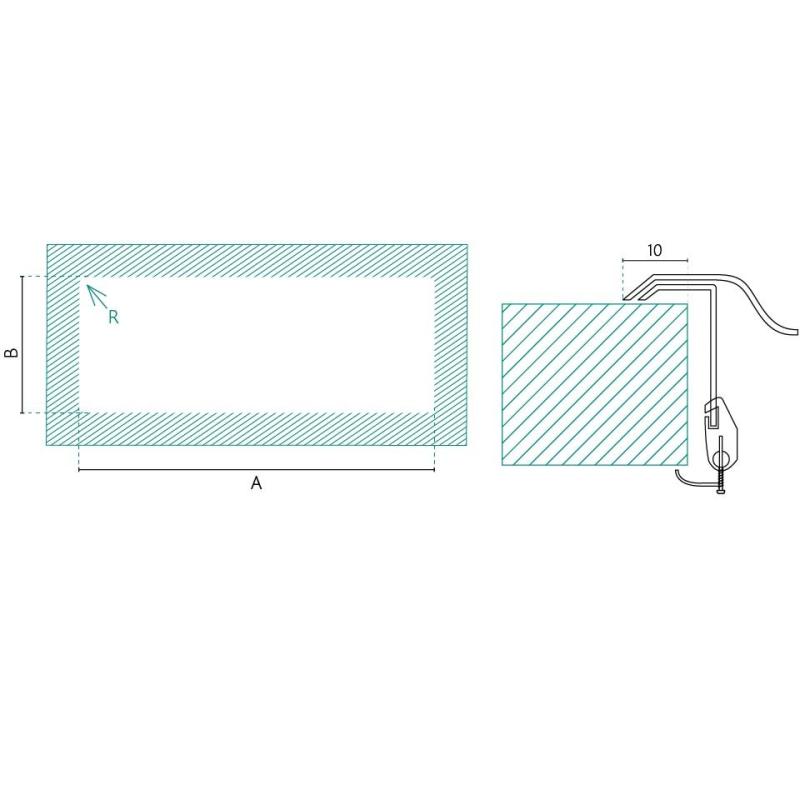 Banka Centurio 100-34 Fregadero de acero inoxidable para montaje sobre encimera 100 x 50 cm con escurridor 1208970033