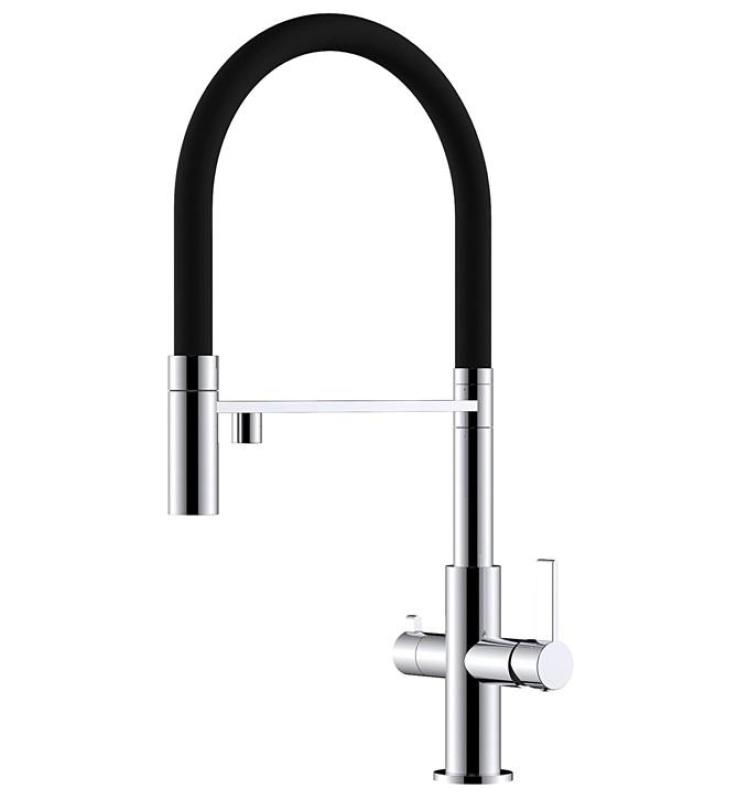 Ausmann Claridge Grifo de Cocina de 3 Vías con Caño Flexible y Agua Filtrada – Cromo - 1208970091